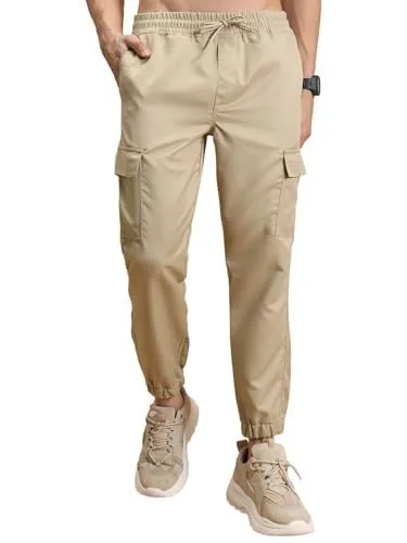 Highlander Men's Cargo Jogger Trousers| Utility Pockets | Trouser for Men | Men Trousers at ₹285