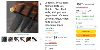 Fast, Before Price Change at ₹199