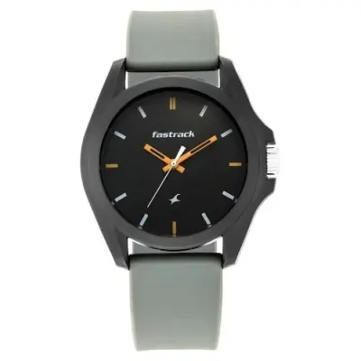 Fastrack Tees Analog Grey Dial Unisex-Adult Watch-68011PP08 at ₹616