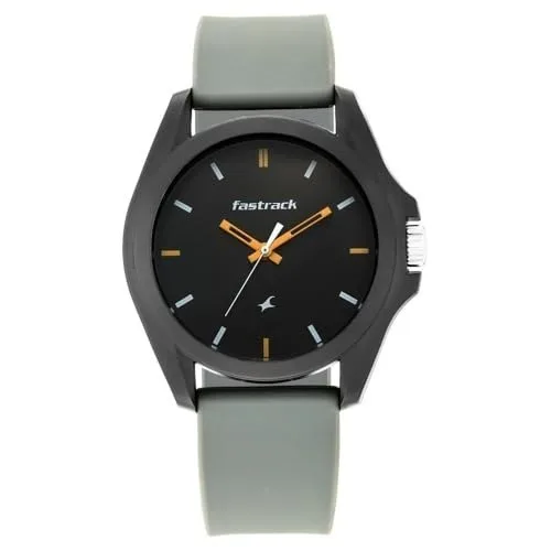 Fastrack Tees Analog Grey Dial Unisex-Adult Watch-68011PP08 at ₹616