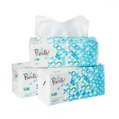 Amazon Brand - Presto! 2 Ply Facial Tissue Box | 600 Pulls at ₹179