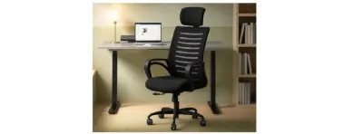 CELLBELL Desire C104 Mesh High Back Ergonomic Office Chair - Adjustable Seat Height, Sturdy Metal Base, Revolving Study & Computer Chair for at ₹3,068