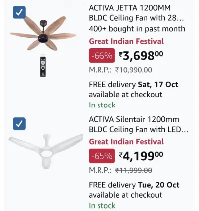 LOOT FAST ON BLDC CEILING FAN at ₹3,698