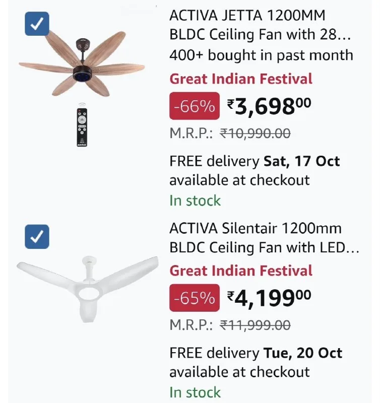 LOOT FAST ON BLDC CEILING FAN