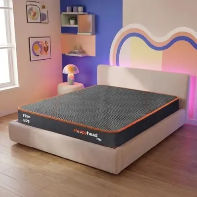 Sleepyhead Flip Designed by Duroflex - Premium Dual Sided High Density Foam Single Bed Mattress with Firm & Medium Soft Sides |7 Years Warra at ₹3,829