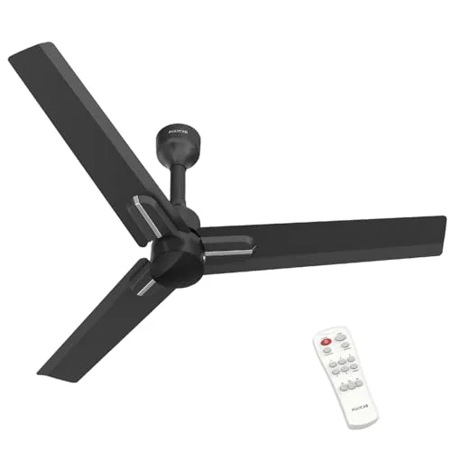 Polycab Wizzy Neo 1200mm 5-Star BLDC, Remote Ceiling fan for home | 100% Copper, High Air Delivery, 7 Speed Setting, Sleep Mode, Reverse Rot at ₹2,699