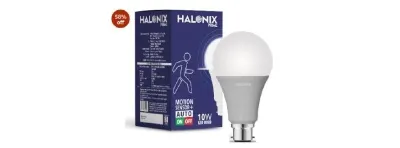Halonix 10W Motion Sensor Led bulb | Color-6500K White | Auto on- Auto Off light | Motion sensor light | Pack of 1 | b22d