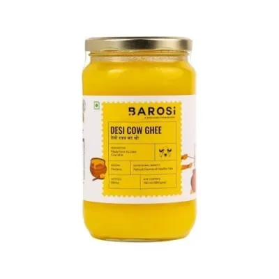 BAROSI A2 Desi Cow Ghee 750ML | Traditional Bilona Method at ₹1,099