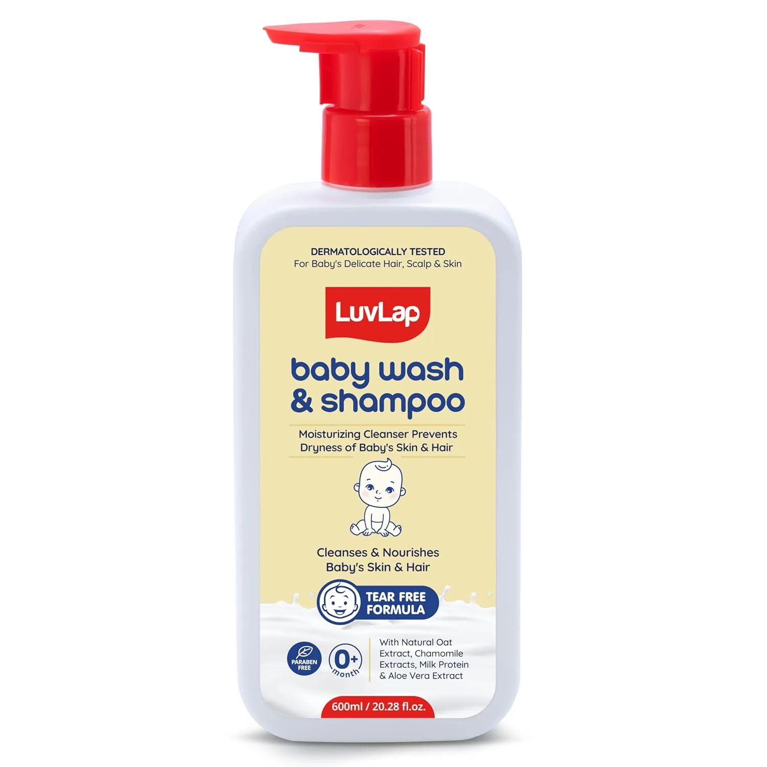 LuvLap Baby Wash & Shampoo -600ml at ₹189