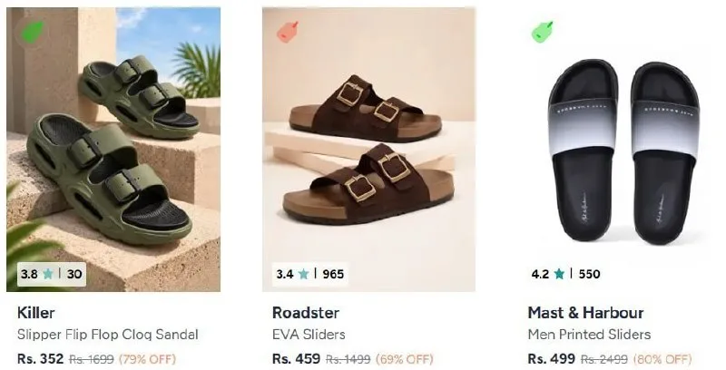 MCF Flip flop, MCF Casual shoes and 1 more