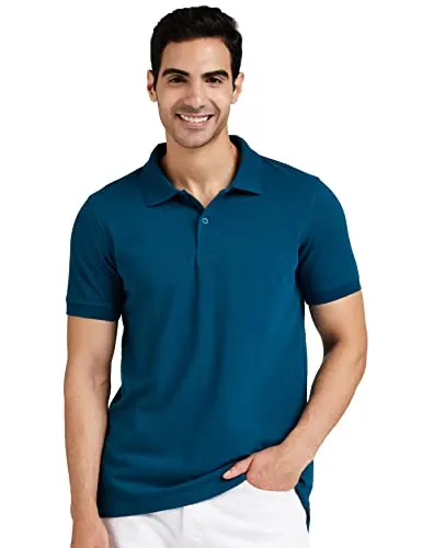 Symbol Men's Cotton Rich Solid Polo Tshirt | Collar Tshirts | Half Sleeves | Plain-Regular Fit (Available in Plus Sizes and Combo Pack of 2) at ₹329