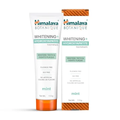 Himalaya Botanique Whitening Hydroxyapatite Toothpaste, nHap, Mint, 113g at ₹249
