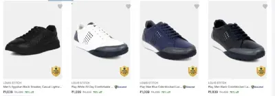 Upto 76% Off - Louis Stitch Sneakers For Men