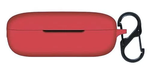 Pouch for Mivi Duopods M20 Protective Soft Silicone Case Cover with Hook (Cover Only) (Wine-Red) at ₹54