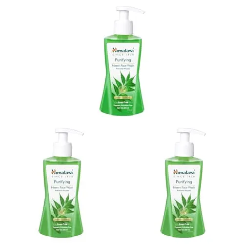 Himalaya Herbals Purifying Neem Face Wash, 200ml (Pack of 3) at ₹447