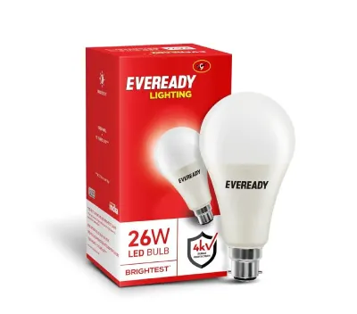 EVEREADY 26W LED Bulb, 65K Lumen, 4KV Surge Protection at ₹176