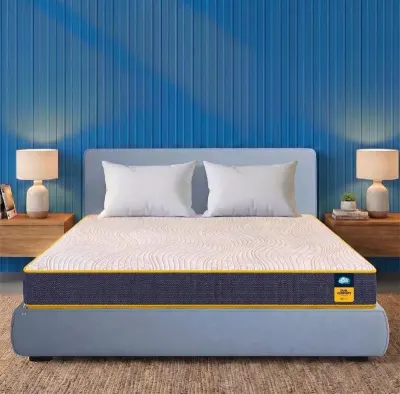 Centuary Mattresses Sleepables | 7 Years Warranty | 6-Inch Double Size Dual Comfort Hard and Soft Reversible Roll Pack High Resilience (HR)  at ₹5,550