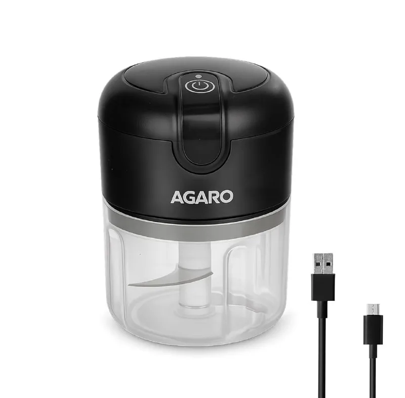 AGARO Elite Rechargeable Mini Electric Chopper, Food Grade Bowl, Stainless Steel Blades at ₹569