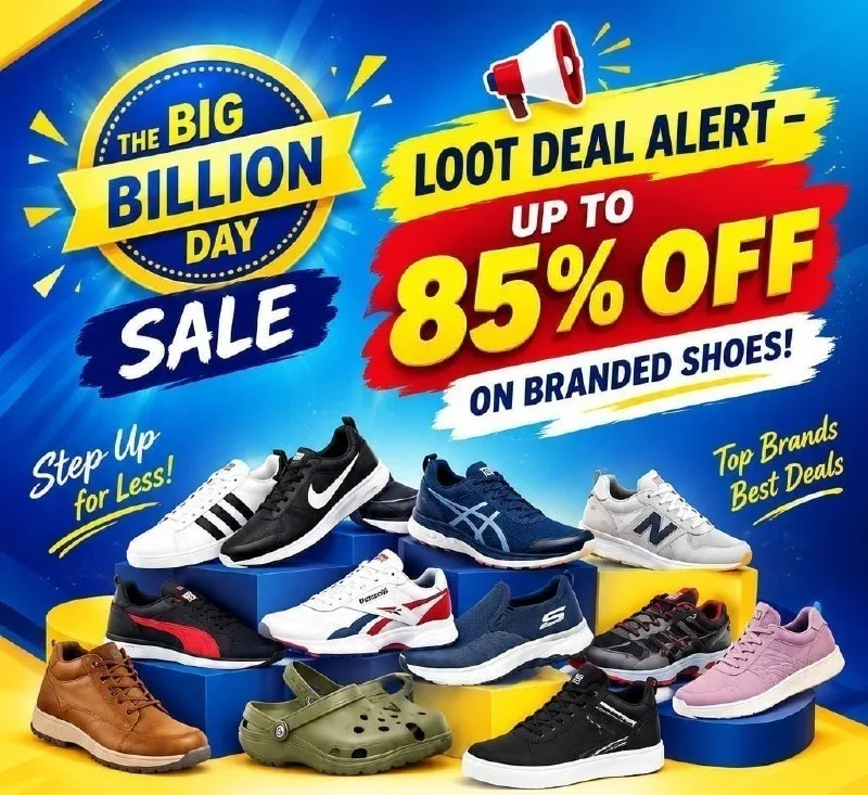 Up to 85% Off on Branded Shoes