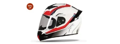 TVS XPOD Aerodynamic Helmet for Men-ISI DOT Certified, Ultrawide Visor, Quick Release Strap-Premium Bike Helmet with Enhanced Air Circulatio