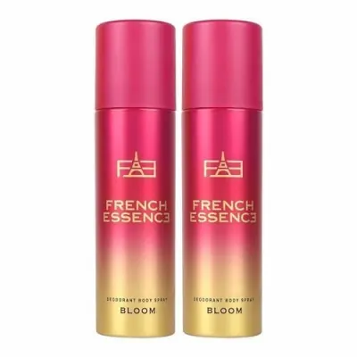French Essence Bloom | Body Spray | Deodorant For Women | Long Lasting Scent 150ml Each - Pack of 2 at ₹229
