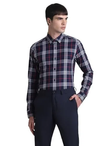 Jack & Jones Men's Cotton Checke Slim Fit Shirt at ₹999