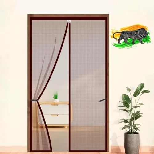 LifeKrafts Polyester Magnetic Mosquito Net for Door | Mosquito Curtain for All Door Types & Sizes | Auto-Closing Insect Screen to Keep Mosqu at ₹775