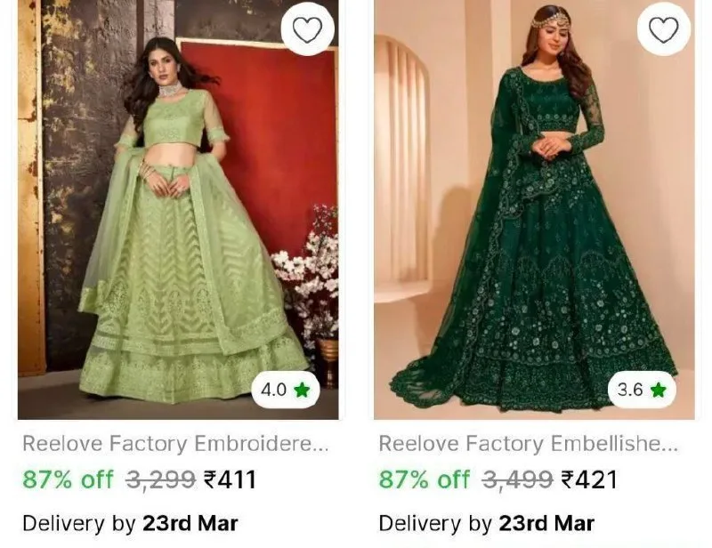 LOOT FAST : Lehenga choli from ₹395