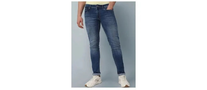 Peter England Men's Mid Wash Stretchable Jeans at ₹899