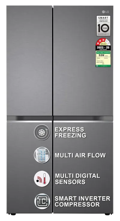 LG 655 LTR Smart Inverter Side By Side Refrigerator at ₹56,740