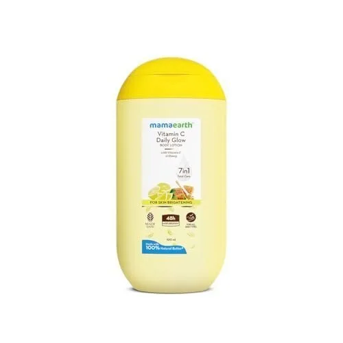 Mamaearth Vitamin C Daily Glow Body Lotion For Skin Brightening with Vitamin C & Honey - 100ml |Nourishes Dry Skin | 48 H Moisturization | 1 at ₹100
