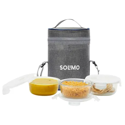 Solimo Borosilicate Glass Lunch Boxes at ₹729