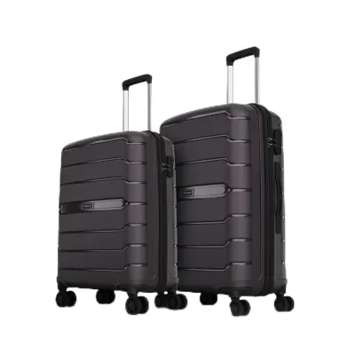 Aristocrat Liberty Set of 2 (Cabin+Medium) Trolley Bags, Saddle Brown at ₹2,329