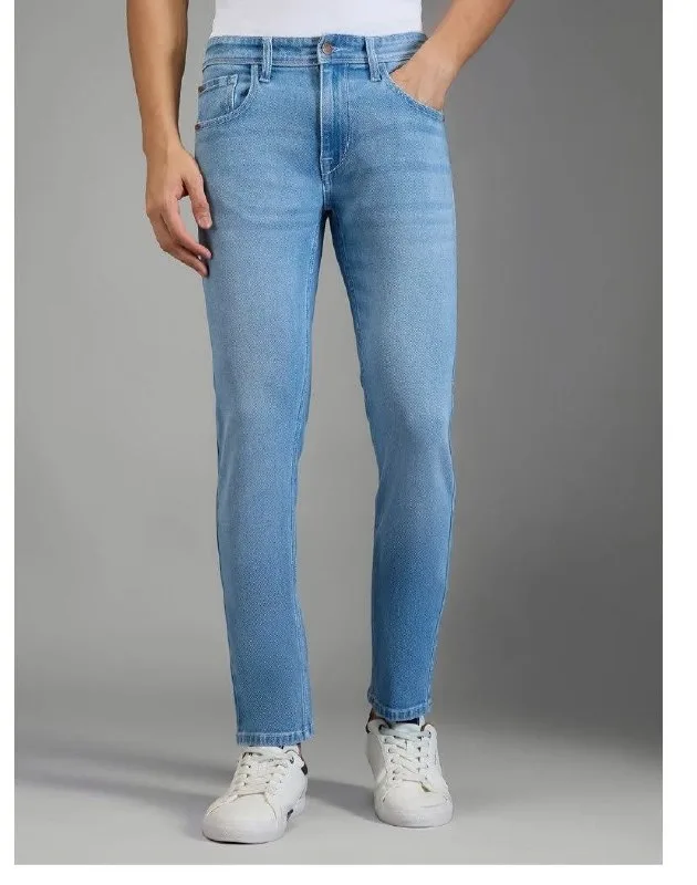 Pepe Jeans Men Vapour Slim Fit Mid-Rise Light Fade Stretchable Jeans