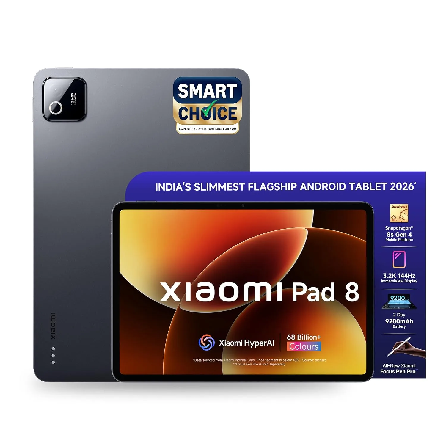 XIAOMI Pad 8, 12GB RAM, 256GB ROM at ₹36,240