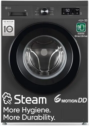 LG 7 Kg, 5 Star, DD Technology, Steam Wash, 6 Motion DD, Fully-Automatic at ₹24,990
