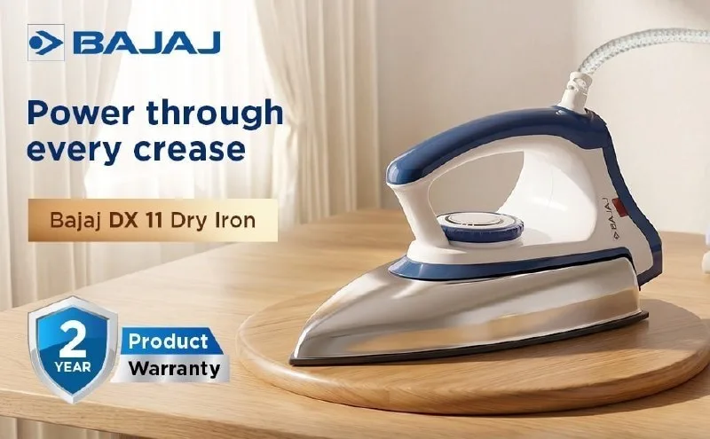 Bajaj Majesty Dx-11 1000w Dry Iron at ₹599