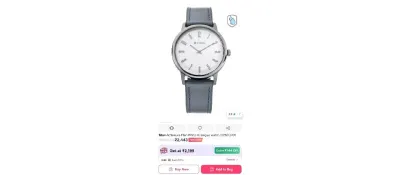 Titan Athleisure Men White Analogue watch 90118QP01 at ₹2,443