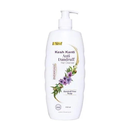 Patanjali Kesh Kanti Anti-Dandruff Hair Cleanser 650 ml, Nat at ₹170