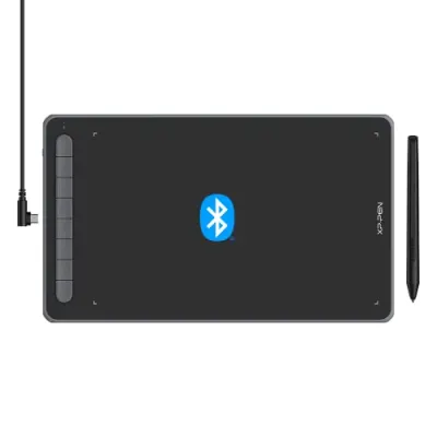 XP-Pen Deco LW 10x6 inch Graphic Tablet with Bluetooth Connectivity, Battery-Free X3 Chip Stylus and 8 Shortcut Keys Compatible with Chrome, at ₹8,369