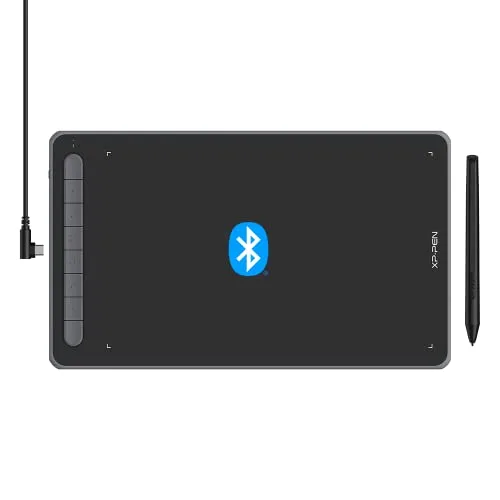 XP-Pen Deco LW 10x6 inch Graphic Tablet with Bluetooth Connectivity, Battery-Free X3 Chip Stylus and 8 Shortcut Keys Compatible with Chrome, at ₹8,369