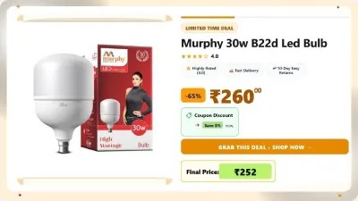 Murphy 30W B22d Led Bulb at ₹252