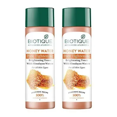 Biotique Honey Water Pore Tightening Brightening Toner with Himalayan Waters |Maintains pH Balance| Moisturized and Hydrated Skin | |100% Bo at ₹220