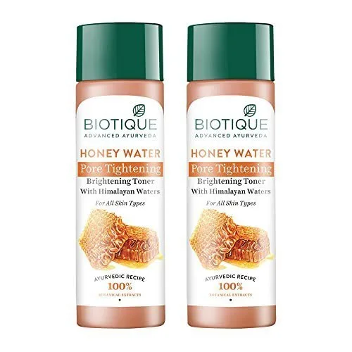 Biotique Honey Water Pore Tightening Brightening Toner with Himalayan Waters |Maintains pH Balance| Moisturized and Hydrated Skin | |100% Bo at ₹220