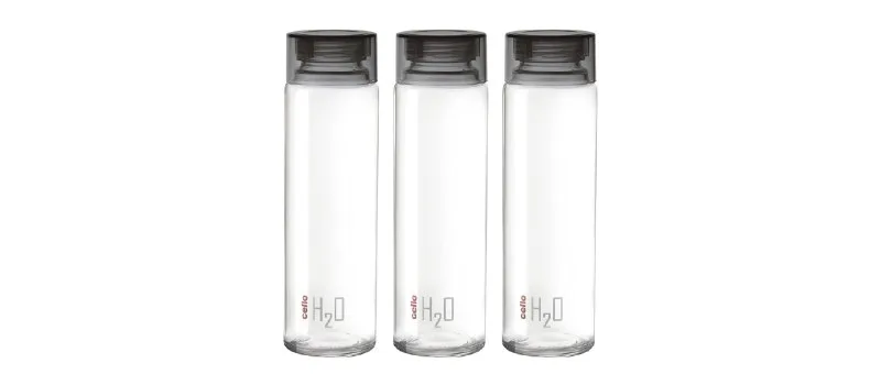 Cello Glass Water Bottle, (Set of 3) at ₹351