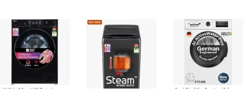 Upto 60% Off On Washing Machine