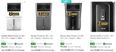Upto 80% Off On Kenstar Water Purifier