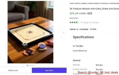 Carrom Board at ₹372