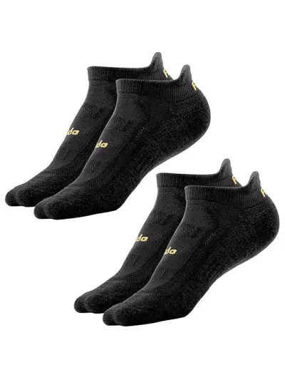 FRIDO Unisex Pack Of 2 Black Cotton Ankle-Length Socks at ₹569