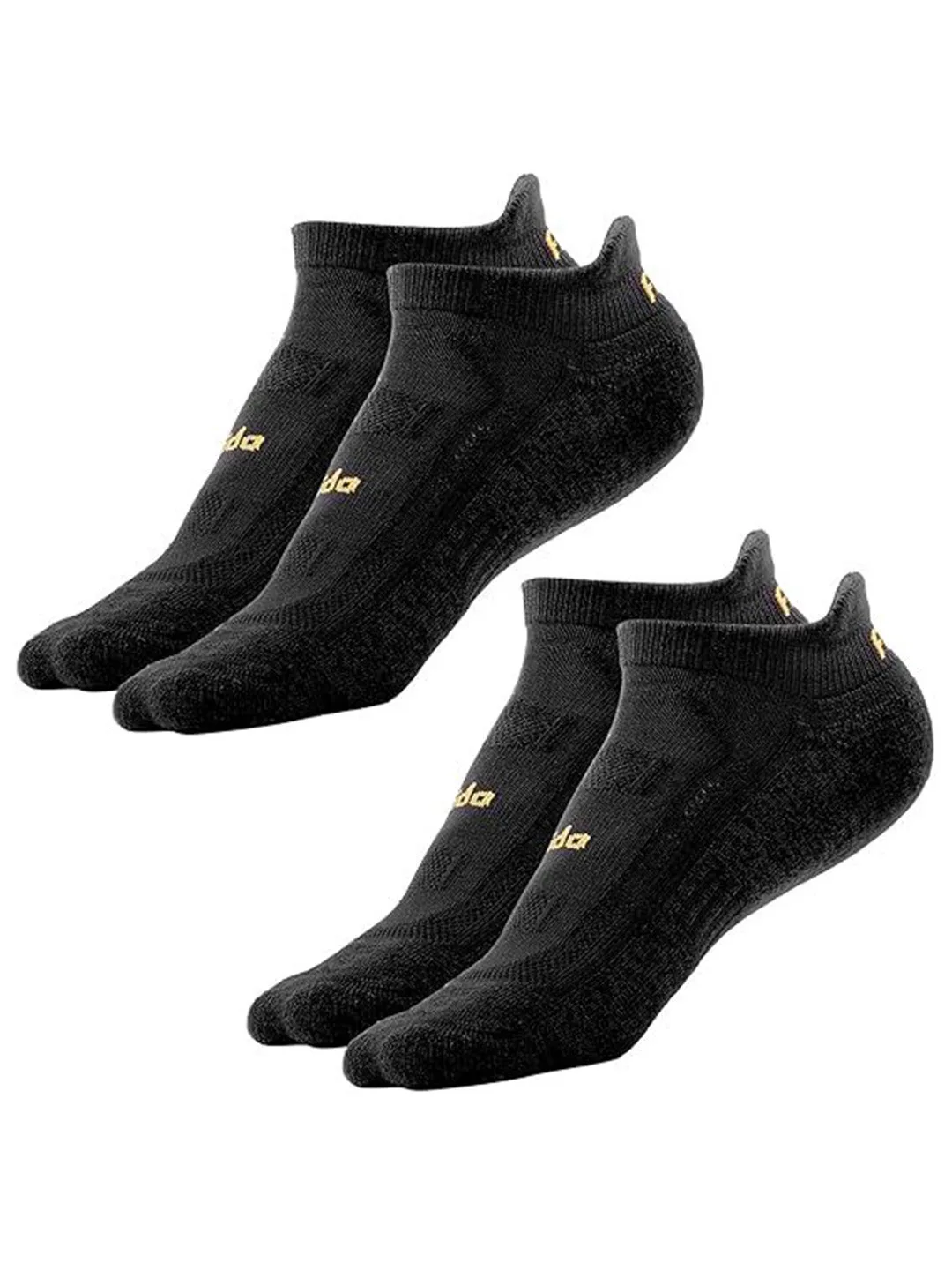 FRIDO Unisex Pack Of 2 Black Cotton Ankle-Length Socks at ₹569